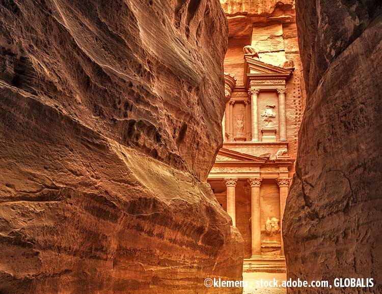 Das imposante Schatzhaus in Petra