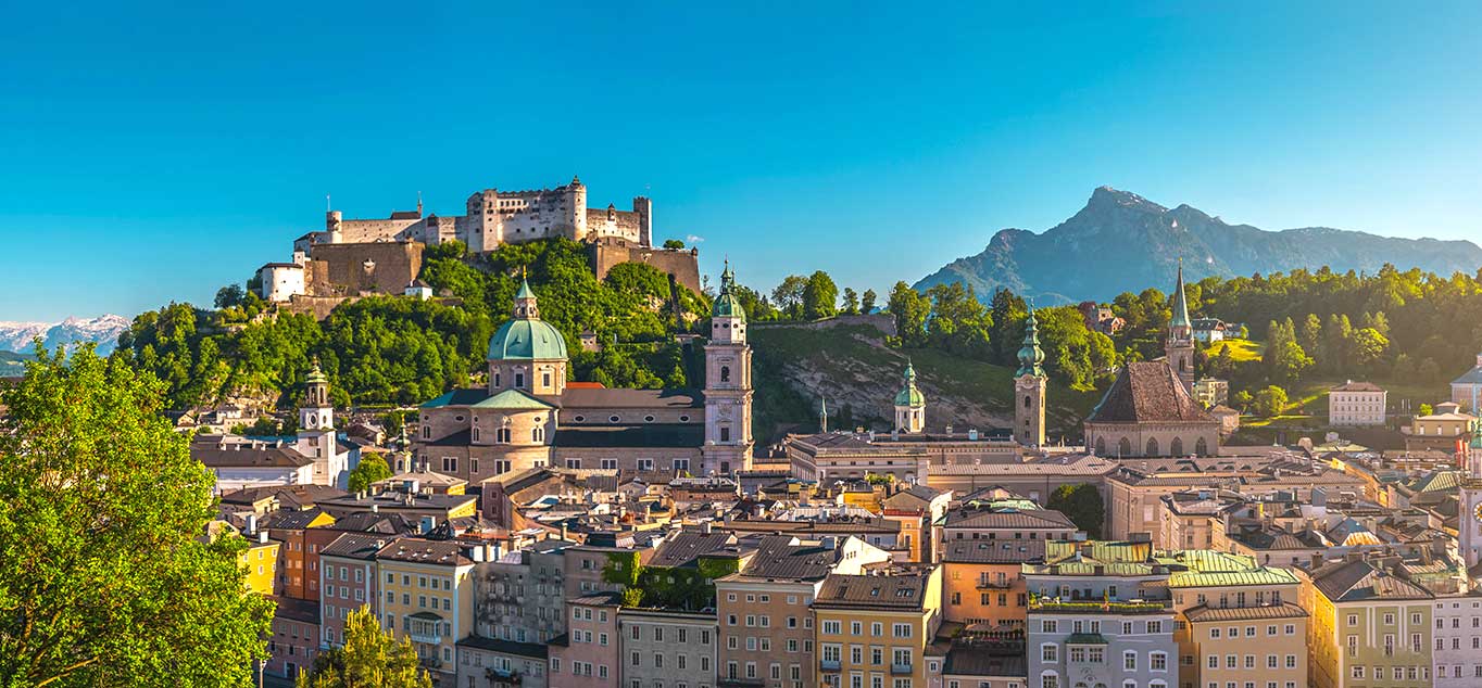 Blick ber Salzburg